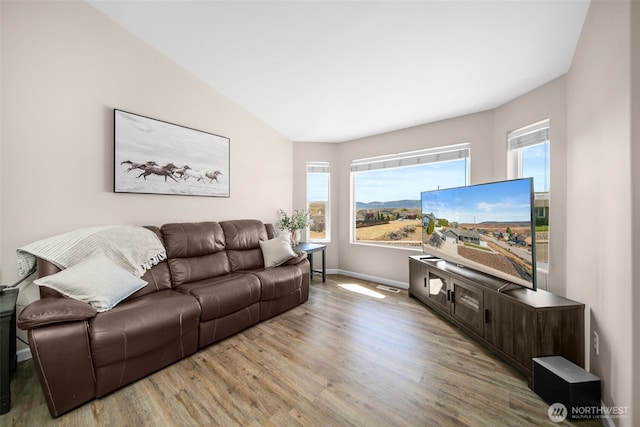 1348 Wheatridge Dr, East Wenatchee, WA 98802 - living room with wood finished floors and baseboards