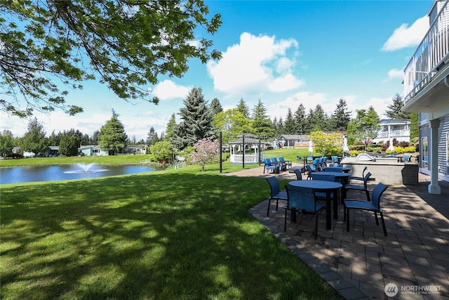 1427 100th St SW Unit 57, Everett, WA 98204 - view of grassy yard featuring a water view and a patio