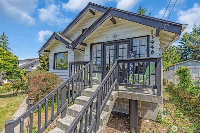 13946 51st Ave S, Tukwila, WA 98168 - view of front facade with french doors