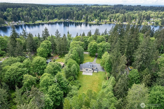 5215 E Lake Bosworth Dr, Snohomish, WA 98290 - view of property location featuring a heavily wooded area and a large body of water
