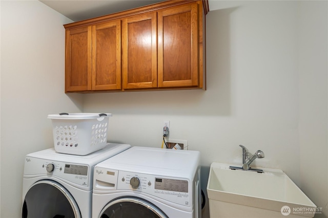 5215 E Lake Bosworth Dr, Snohomish, WA 98290 - washroom with cabinet space and separate washer and dryer