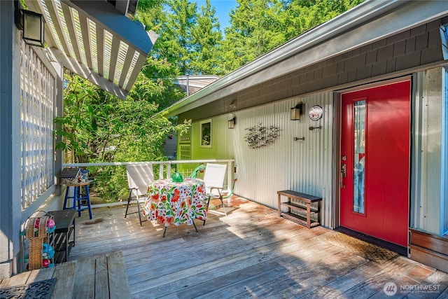 1116 Island Dr, Lummi Island, WA 98262 - view of wooden terrace