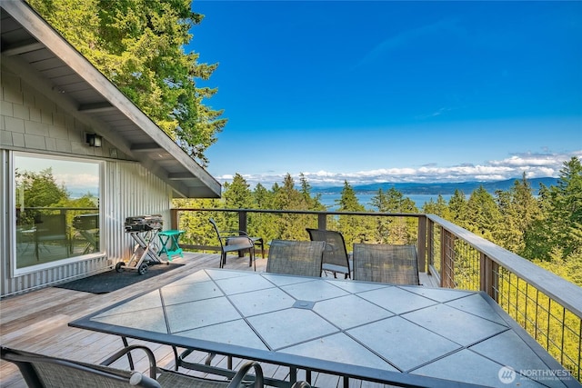 1116 Island Dr, Lummi Island, WA 98262 - deck featuring outdoor dining area
