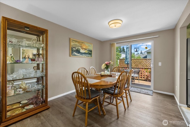 17631 69th Pl W, Edmonds, WA 98026 - dining area featuring wood finished floors and baseboards