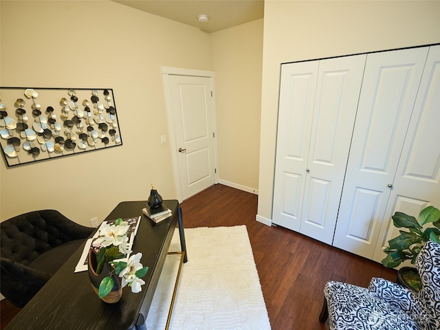 6941 134th Ct SE Unit B, Newcastle, WA 98059 - office space featuring dark wood-style flooring and baseboards