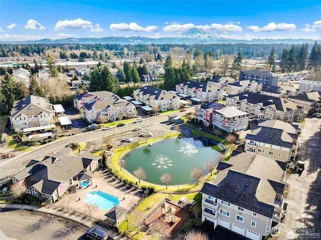 13426 97th Ave E Unit 301, Puyallup, WA 98373 - bird's eye view of a water and mountain view