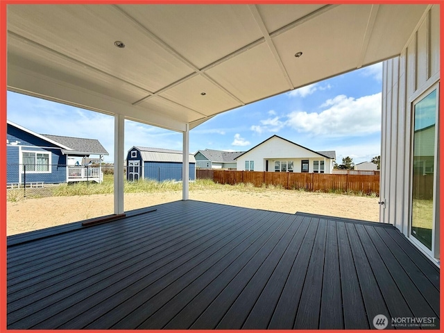 455 N Portal Loop SW, Ocean Shores, WA 98569 - wooden deck with a fenced backyard