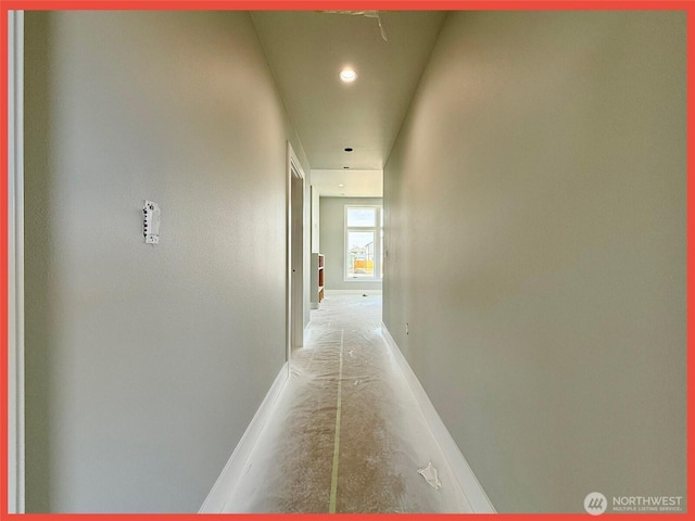 455 N Portal Loop SW, Ocean Shores, WA 98569 - hallway featuring baseboards and recessed lighting