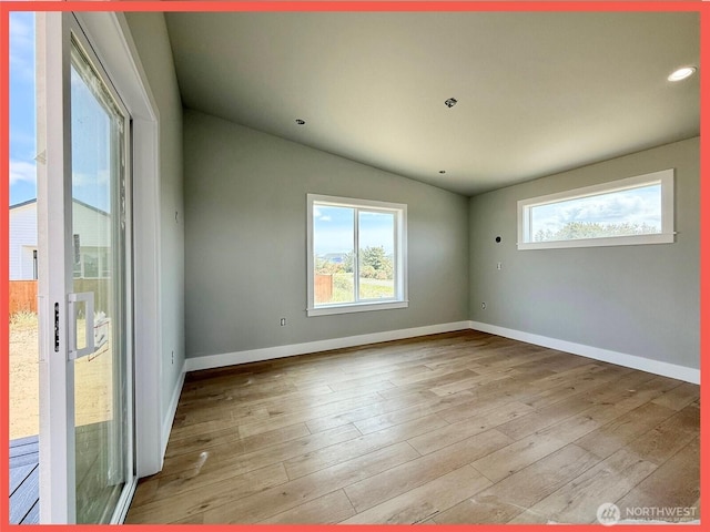455 N Portal Loop SW, Ocean Shores, WA 98569 - empty room with light wood finished floors and baseboards