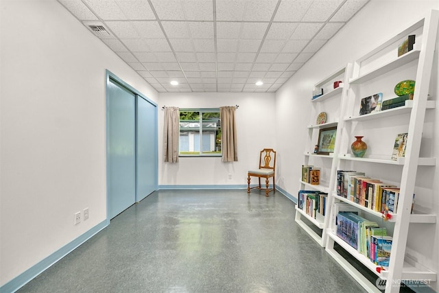 5380 Marshall Hill Rd, Deming, WA 98244 - living area with baseboards and a drop ceiling