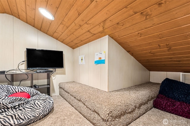 8116 Naketa Beach Walk, Mukilteo, WA 98275 - carpeted bedroom with vaulted ceiling and wood ceiling