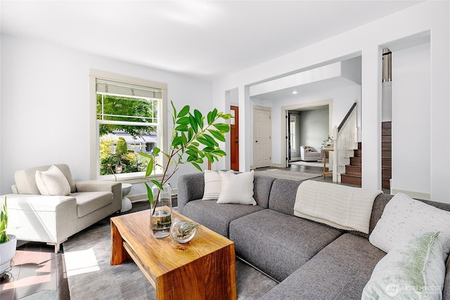 1014 Cherry Ave NE, Bainbridge Island, WA 98110 - living area with stairway