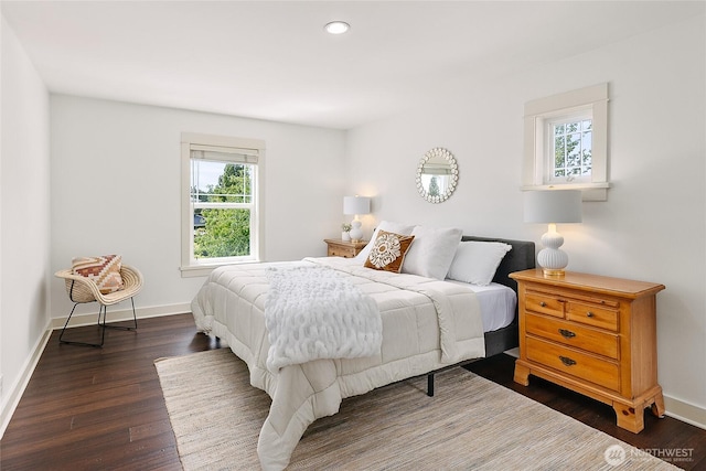 1014 Cherry Ave NE, Bainbridge Island, WA 98110 - bedroom featuring wood finished floors, recessed lighting, and baseboards