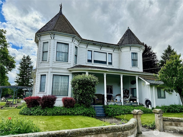 303307 N 3rd St, Dayton, WA 99328 - victorian-style house with a porch and a front lawn