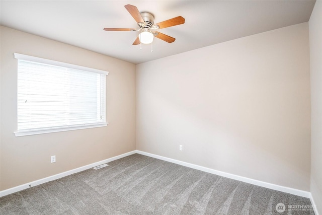 7628 Kodiak Ave NE, Lacey, WA 98516 - spare room with carpet and ceiling fan