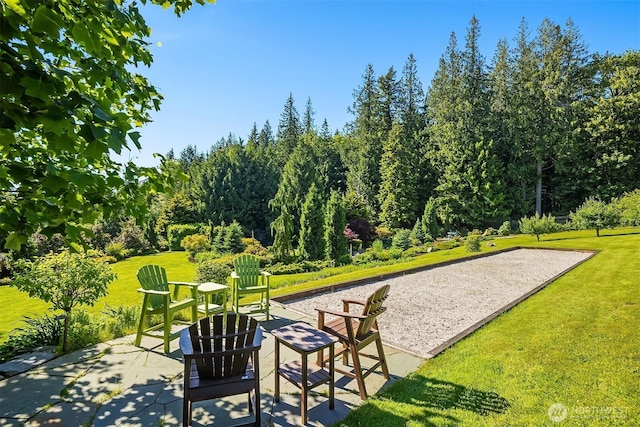 26970 SE Old Black Nugget Rd, Issaquah, WA 98029 - view of community featuring a bocce ball area and a lawn