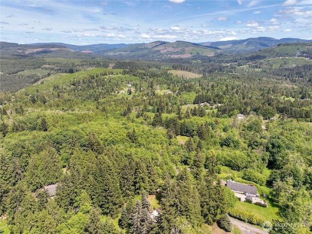 132 Claudine Ct, Kelso, WA 98626 - drone / aerial view of a forest and a mountainous background