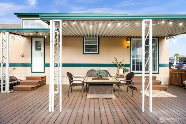7704 Birch Bay Dr Unit 2805, Blaine, WA 98230 - wooden terrace with entry steps