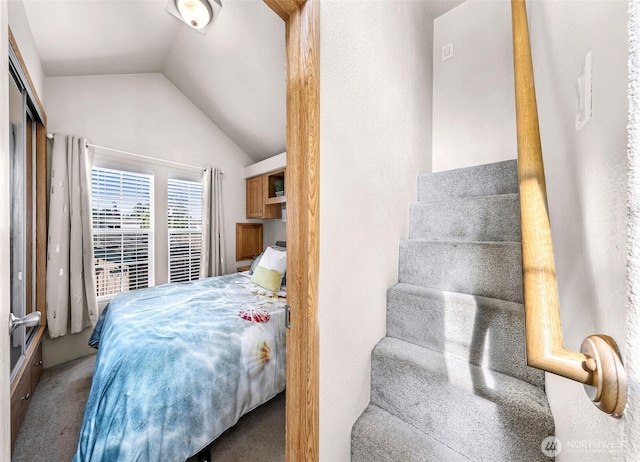 7704 Birch Bay Dr Unit 2805, Blaine, WA 98230 - carpeted bedroom featuring vaulted ceiling