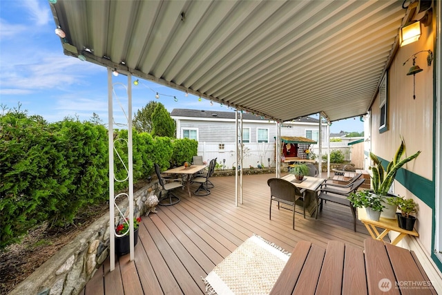 7704 Birch Bay Dr Unit 2805, Blaine, WA 98230 - deck with outdoor dining area