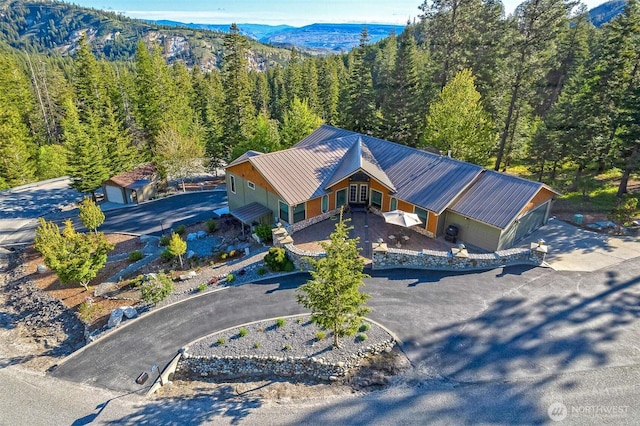 6753 Forest Ridge Dr, Wenatchee, WA 98801 - view from above of property featuring a forest and mountains