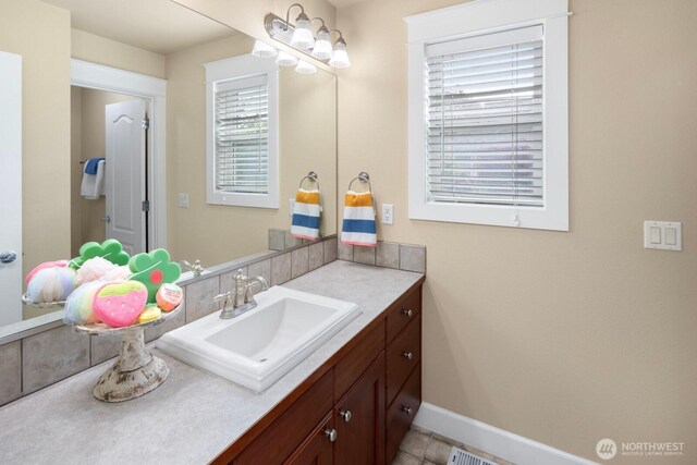 21515 26th St E, Lake Tapps, WA 98391 - bathroom with vanity and baseboards