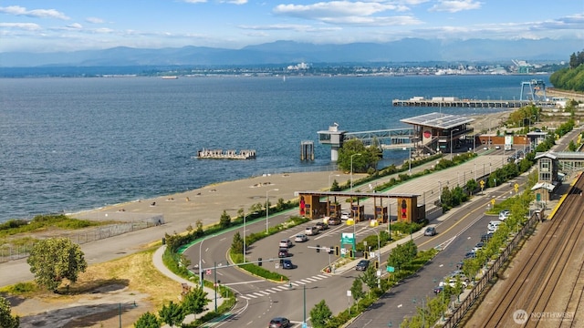 1505 E Horizon Dr, Mukilteo, WA 98275 - aerial view of a water and mountain view