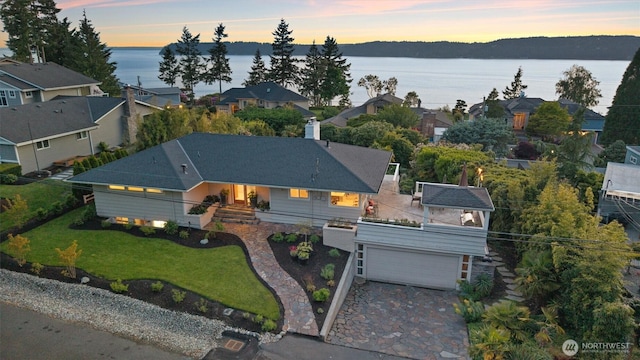 1505 E Horizon Dr, Mukilteo, WA 98275 - aerial overview of property's location featuring a large body of water