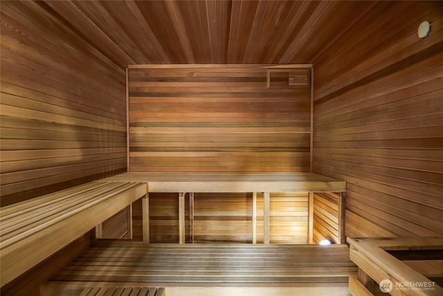 400 Hyak Dr E, Snoqualmie Pass, WA 98068 - sauna / steam room featuring wood walls and wood ceiling