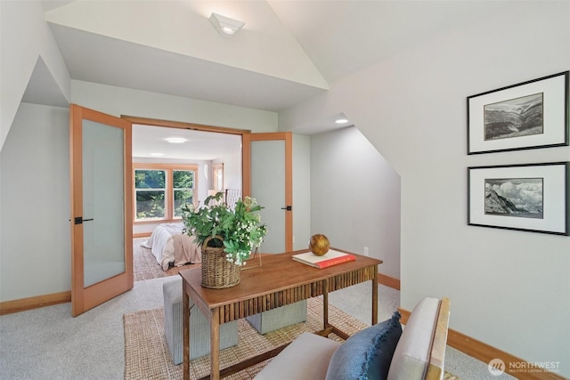 23623 20th Ave W, Bothell, WA 98021 - home office featuring baseboards and vaulted ceiling