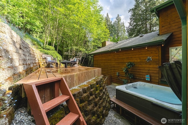 4 Alder Ct, Bellingham, WA 98229 - deck with a hot tub