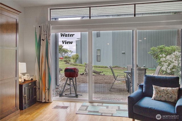 7806 Birch Bay Dr Unit 1007, Blaine, WA 98230 - doorway featuring wood finished floors and plenty of natural light