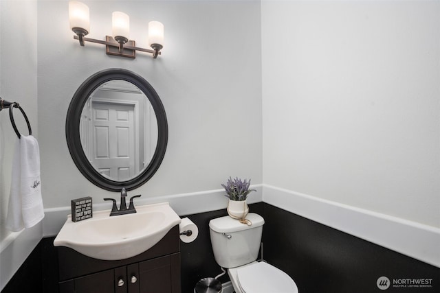 176 Raspberry Ln, Woodland, WA 98674 - half bathroom with vanity and toilet