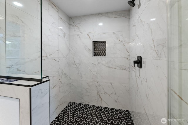 7409 Myers Rd, Bonney Lake, WA 98391 - bathroom featuring a marble finish shower
