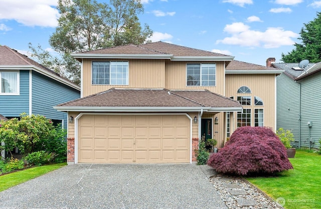 3238 NE 100th St Unit D, Seattle, WA 98125 - traditional-style house with driveway and brick siding