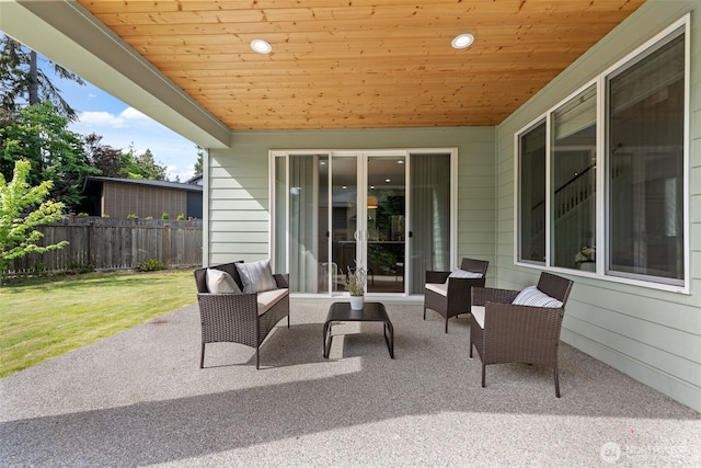10815 NE 190th Pl, Bothell, WA 98011 - view of patio / terrace with an outdoor living space