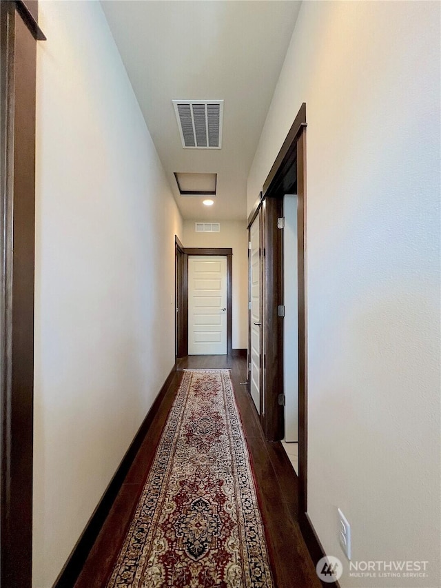 2805 93rd Pl SE, Everett, WA 98208 - hallway featuring dark wood-style floors