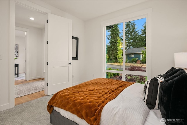 10207 NE 136th Pl, Lot, Kirkland, WA 98034 - bedroom with wood finished floors and recessed lighting