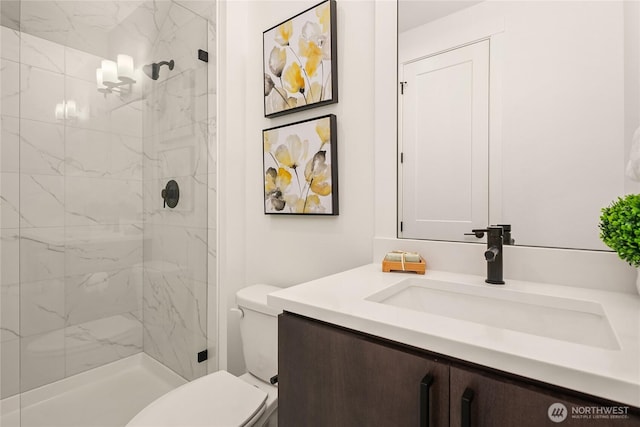 10207 NE 136th Pl, Lot, Kirkland, WA 98034 - bathroom with vanity and a marble finish shower
