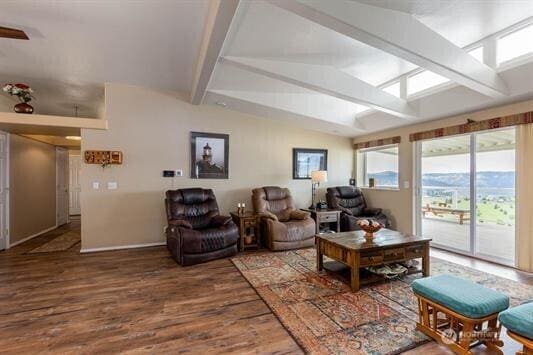 30350 Deer Meadows Rd E, Deer Meadows, WA 99122 - living area featuring plenty of natural light, wood finished floors, and baseboards
