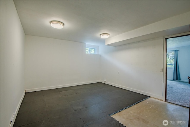 491 N Suncrest Dr, Hoodsport, WA 98548 - basement with plenty of natural light and baseboards
