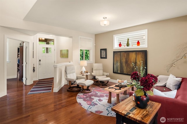 1032 76th Ave NE, Lake Stevens, WA 98258 - living room with wood finished floors and baseboards