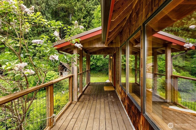 5092 Ribbit Rd, Langley, WA 98260 - view of wooden deck