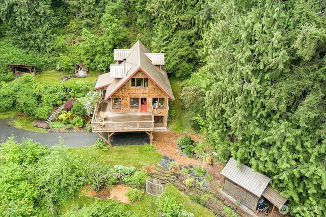 5092 Ribbit Rd, Langley, WA 98260 - rear view of house with covered porch
