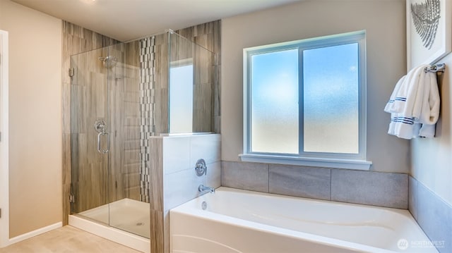 17916 139th Pl E, Puyallup, WA 98374 - full bathroom featuring a bath and a stall shower