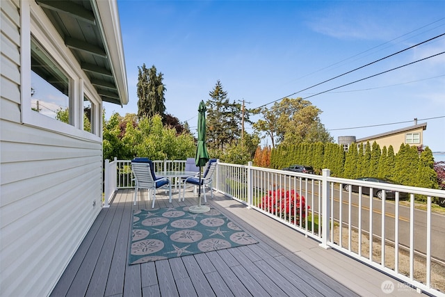 232 N Sunset Dr, Camano Island, WA 98282 - view of wooden deck