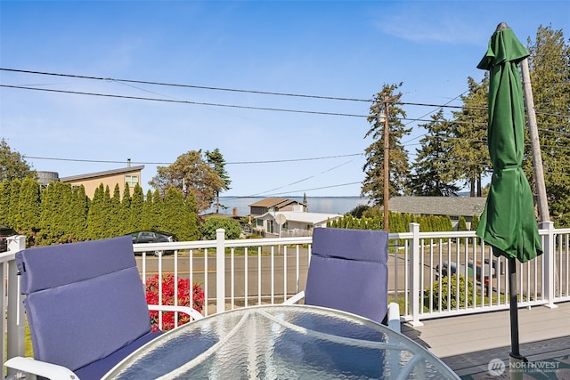 232 N Sunset Dr, Camano Island, WA 98282 - deck featuring outdoor dining area