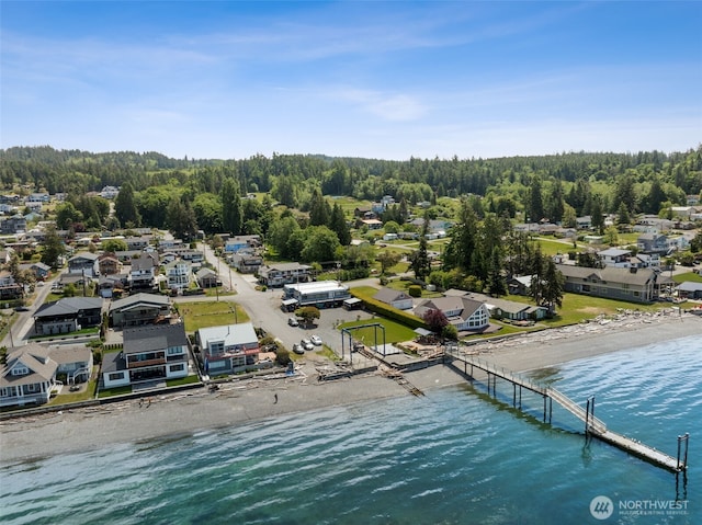 232 N Sunset Dr, Camano Island, WA 98282 - aerial view of residential area featuring a large body of water