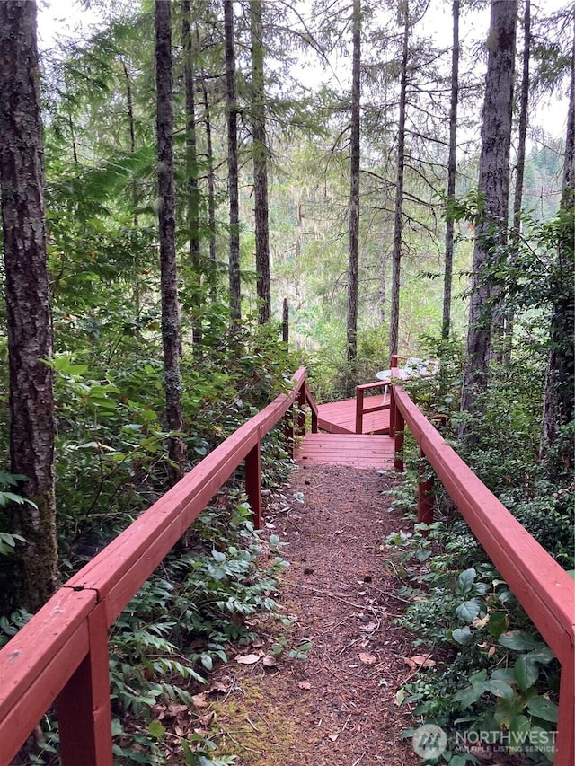 21 N Beaver Pl N, Hoodsport, WA 98548 - dock with a wooded view