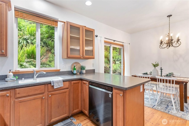 26 Inglewood Pl, Bellingham, WA 98229 - kitchen with dishwasher, a sink, plenty of natural light, and light wood finished floors